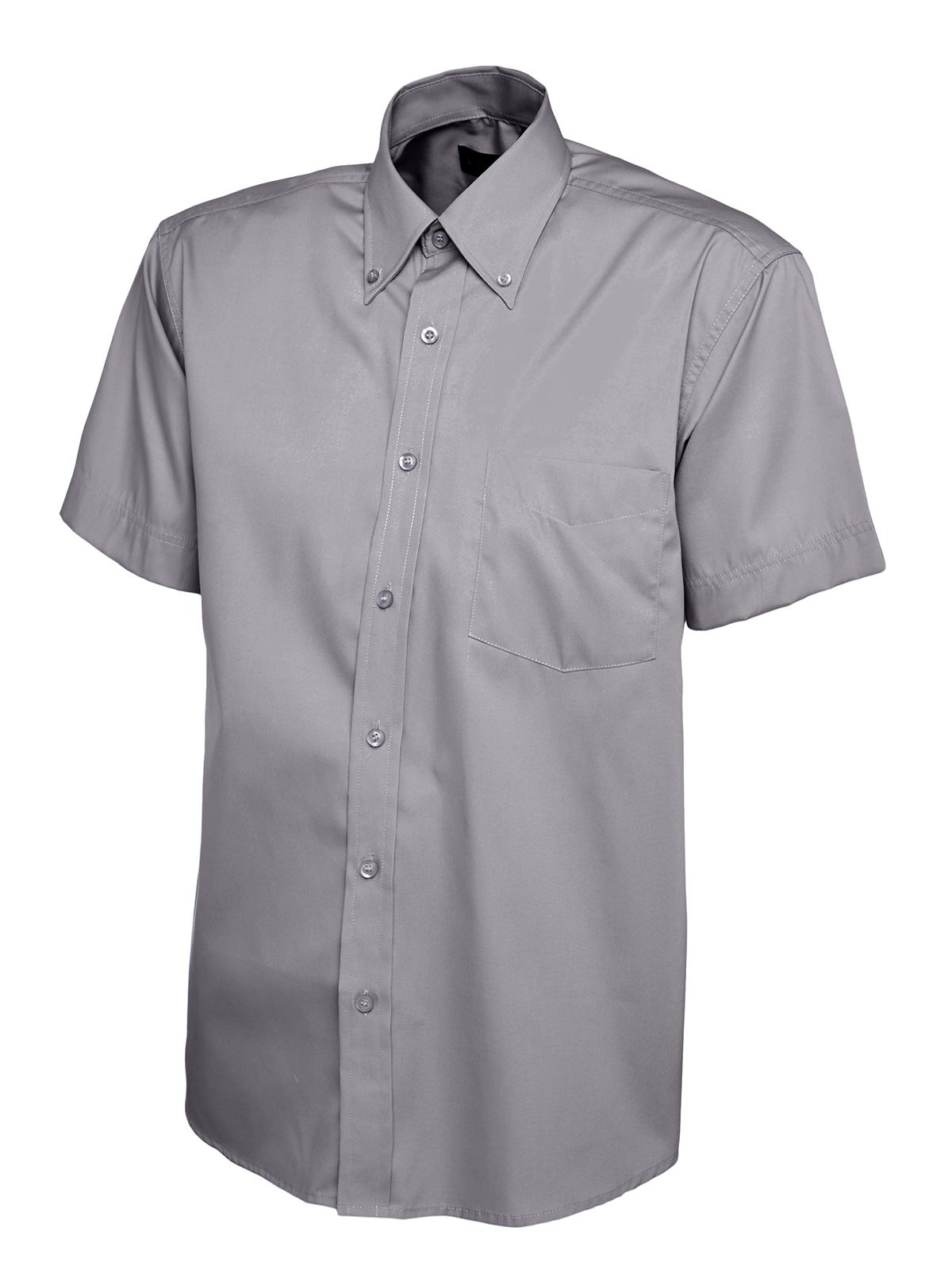 Mens Pinpoint Oxford Half Sleeve Shirt - Kitwear2U