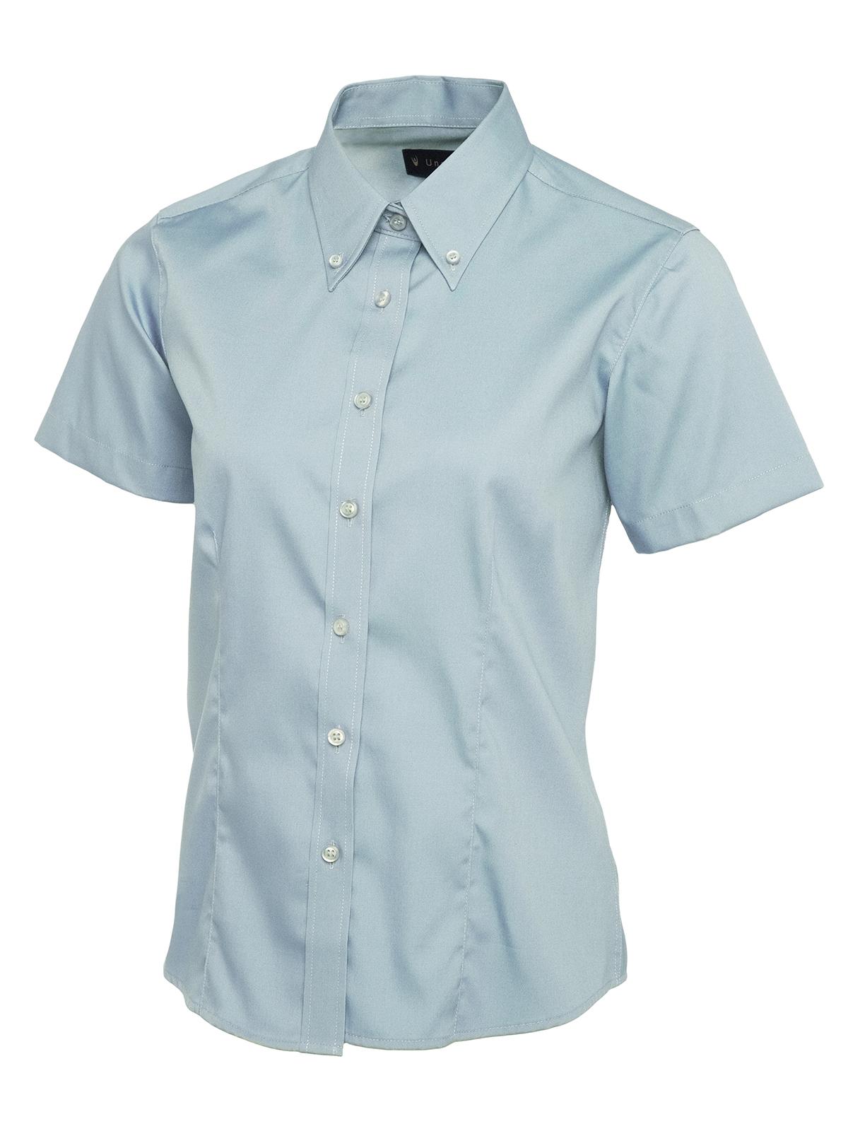 Ladies Pinpoint Oxford Half Sleeve Shirt - Kitwear2U
