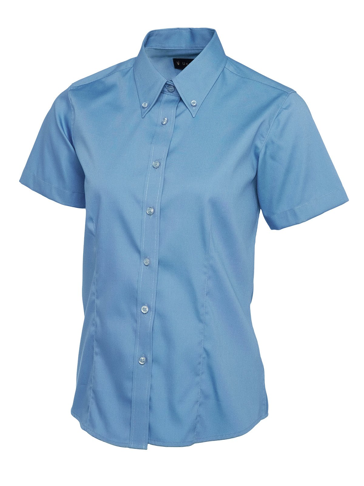 Ladies Pinpoint Oxford Half Sleeve Shirt - Kitwear2U
