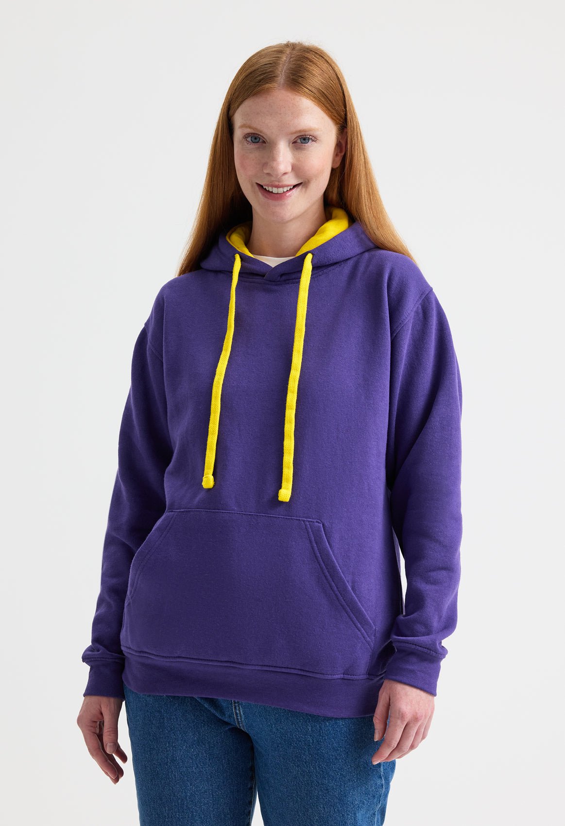 Contrast Hooded Sweatshirt - Kitwear2U