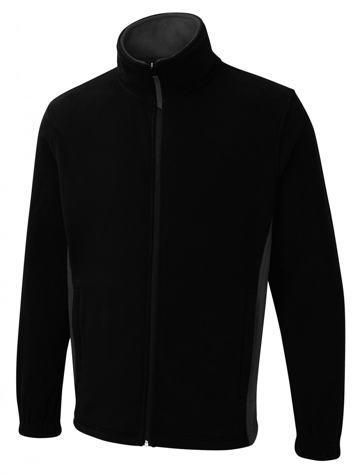 Two Tone Full Zip Fleece Jacket - Kitwear2U
