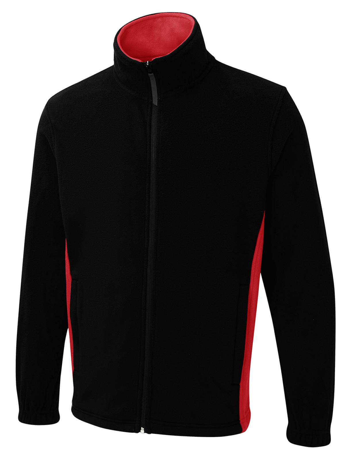 Two Tone Full Zip Fleece Jacket - Kitwear2U