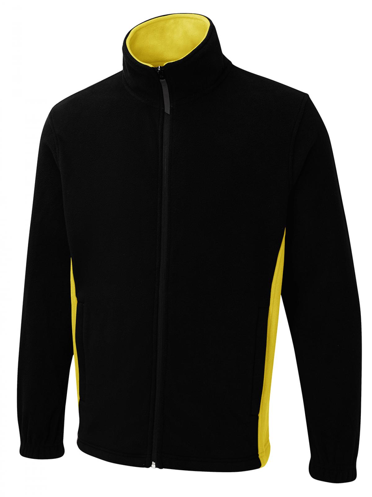 Two Tone Full Zip Fleece Jacket - Kitwear2U