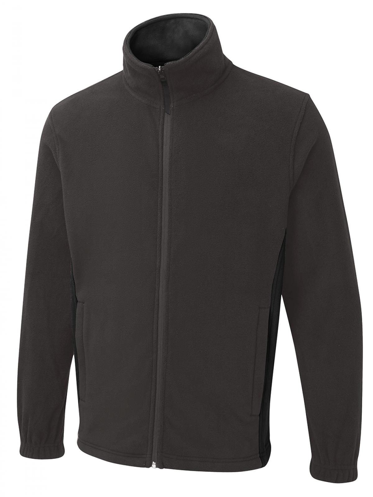 Two Tone Full Zip Fleece Jacket - Kitwear2U