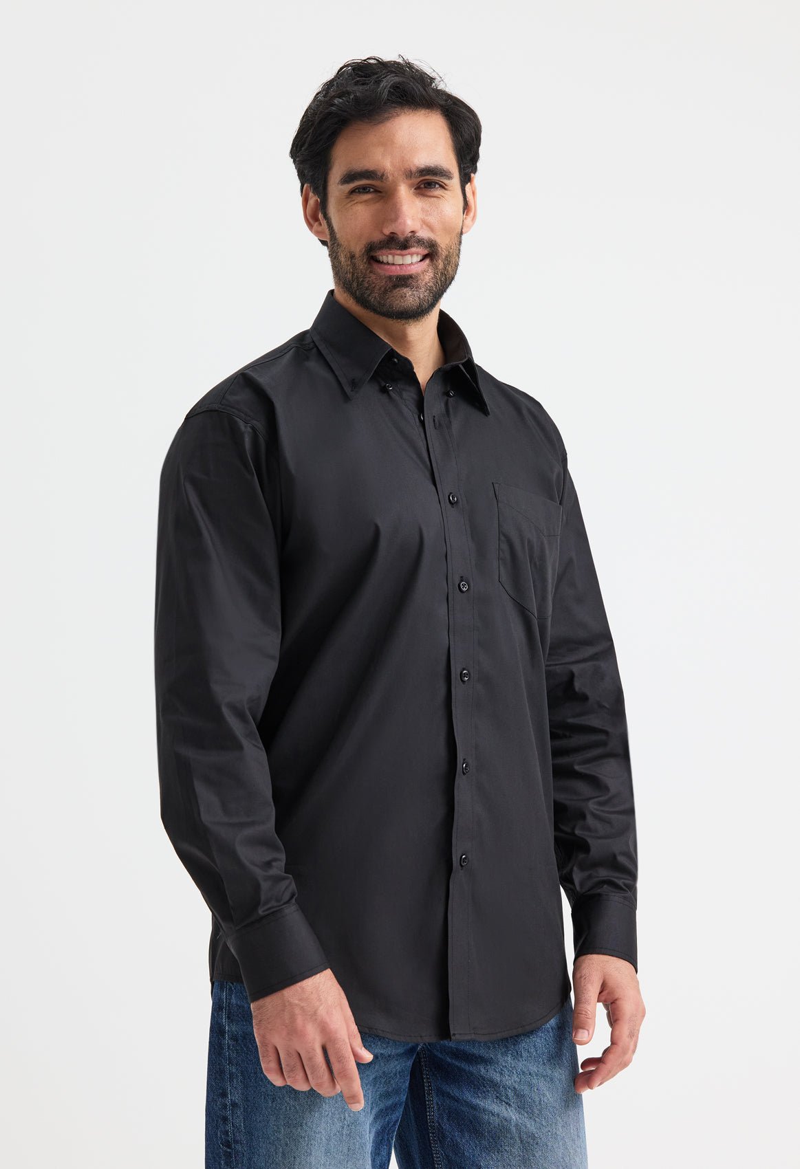Mens Pinpoint Oxford Full Sleeve Shirt - Kitwear2U