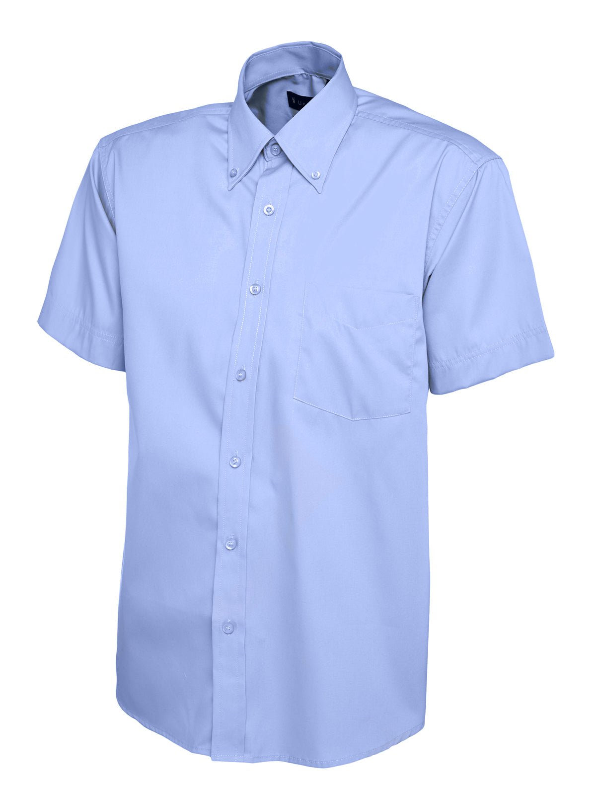 Mens Pinpoint Oxford Half Sleeve Shirt - Kitwear2U