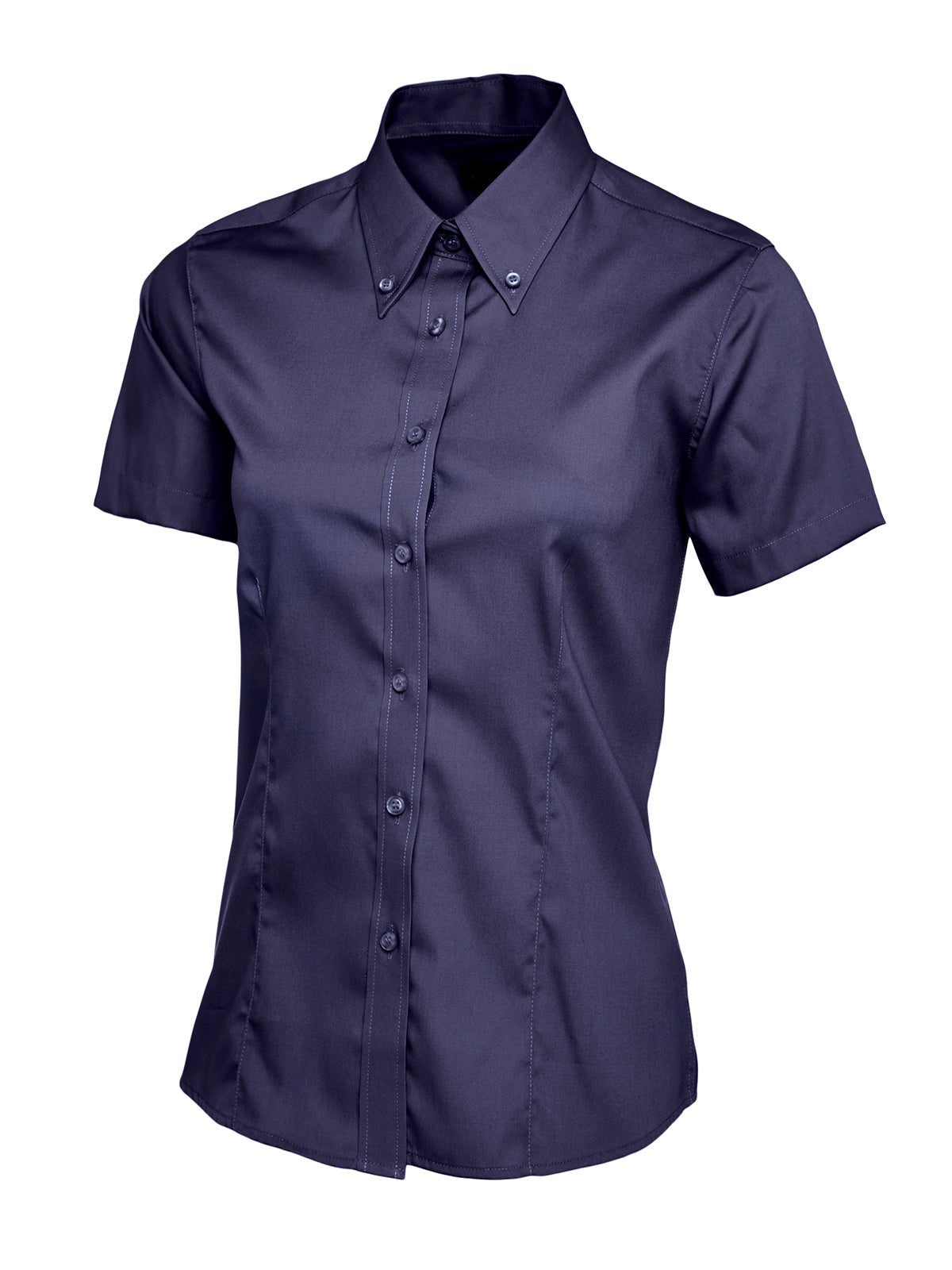 Ladies Pinpoint Oxford Half Sleeve Shirt - Kitwear2U