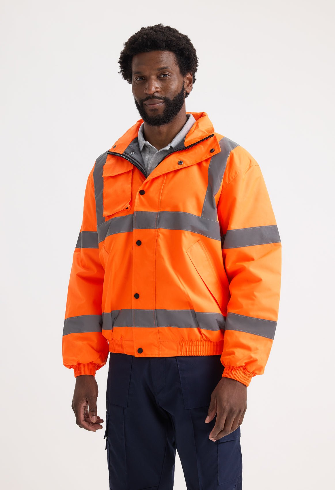 Hi Vis Bomber Jacket - Kitwear2U